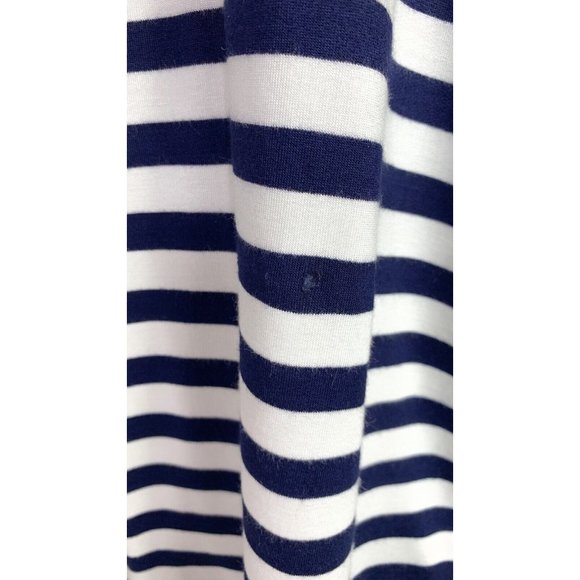 Chico's Zenergy Blue Striped Open Cardigan Sweater Size 2 Large - Picture 10 of 10